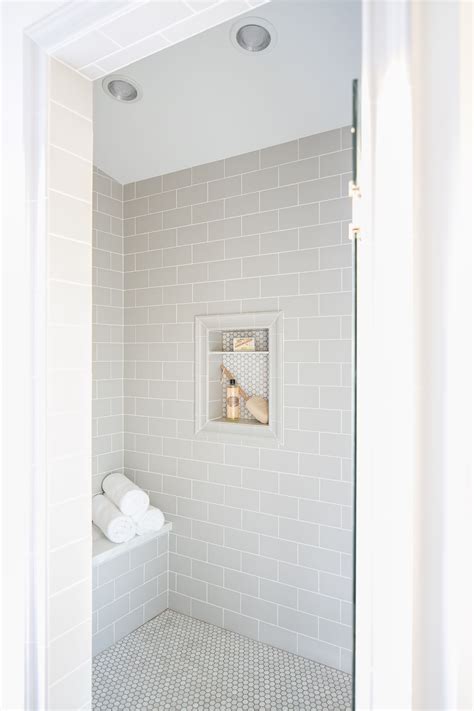 Light Grey Shower Tile Ideas Design Corral