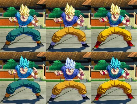 Goku Ssj And Ssj Blue Recolors 20 Fighterz Mods