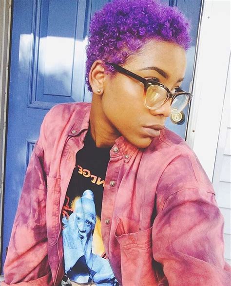 Pin By Krista Robinson On A New Dawn Purple Natural Hair Purple Hair