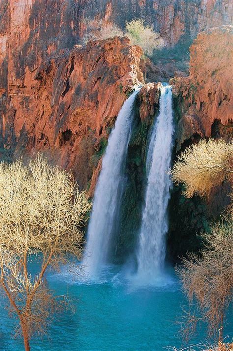 Navajo Falls Havasupai Waterfall Beautiful Waterfalls Wonders Of