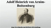 Adolf Heinrich von Arnim-Boitzenburg - YouTube