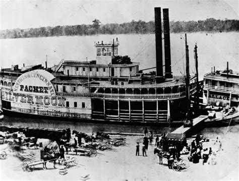 Mississippi Steamboat C1865 Nthe Silver Moon Steamboat Of The