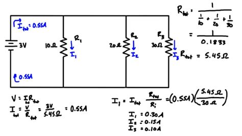 Current Division Example Problem 1 Parallel Resistors Youtube