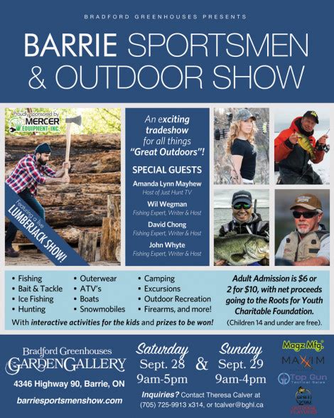 Barrie Sportsmen And Outdoor Show Saturday 28 Myzone Tickets