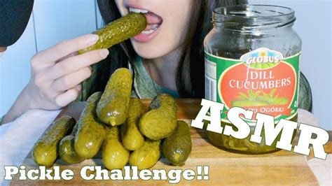 Asmr Pickle Challenge Asmr Phan Crunchy Eating Sounds Youtube
