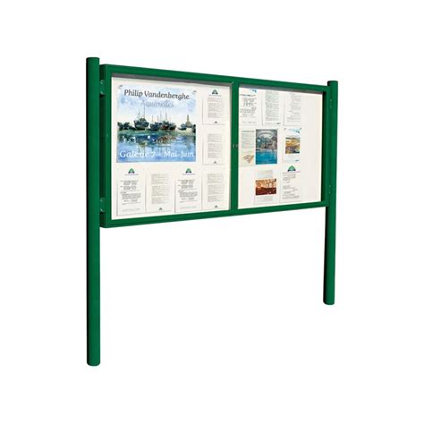 1000 Outdoor Notice Board On Ø 76 Mm Posts Post Mounted External