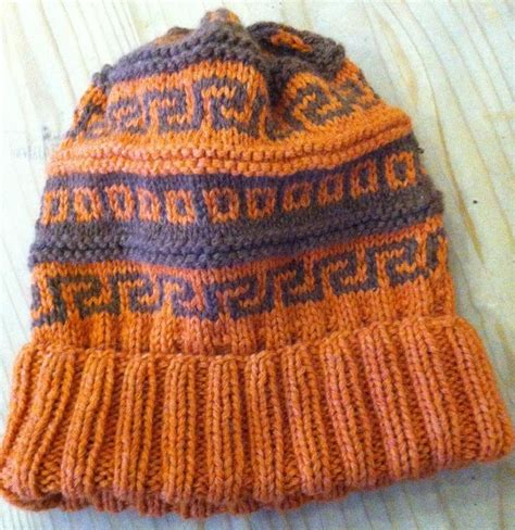 Knitting patterns galore directory of free knitting patterns. Emmanuel - Cold winter Hat with egyptian patterns Knitting pattern by Bettina Kast