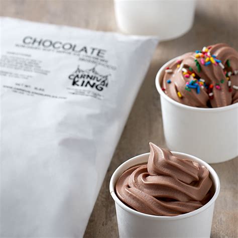 Carnival King Lb Chocolate Soft Serve Ice Cream Mix Case