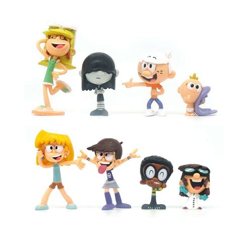 Buy 8pcs Set The Loud House Action Figure Toys L Incoln Clyde Lori Lily