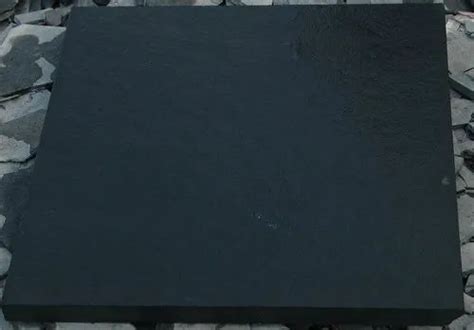 Kadappa Black Leather Finish Stone For Flooring Thickness 22 30 Mm
