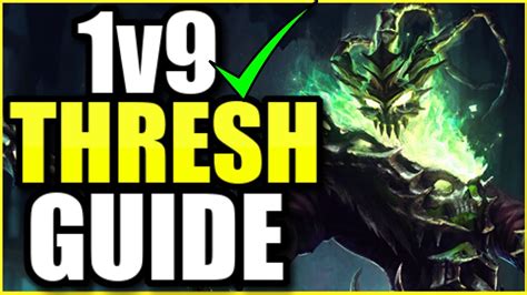 How To Thresh Support 1v9 For Beginners League Of Legends Youtube