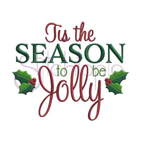 Tis The Season Not To Be Jolly Machine Embroidery Designs Christmas