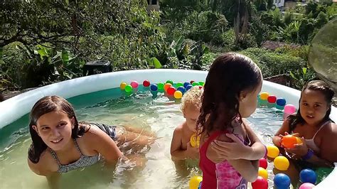 Nevoeiro estranho na nossa piscina desafio dos 100 bebes #38. DESAFIO NA PISCINA - YouTube