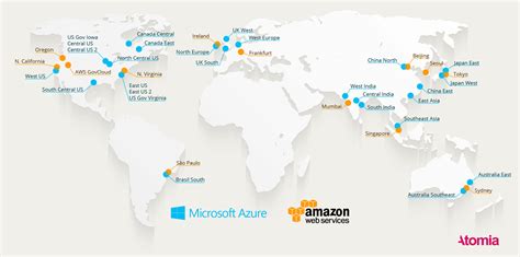 Where Are The Datacenters Heres A Map Of All The Azure And Aws