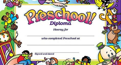 A very useful free diploma to save money at home school, small private schools, education programs and organizations. Preschool Graduation Certificate Template Free (2) - TEMPLATES EXAMPLE | TEMPLATES EXAMPLE