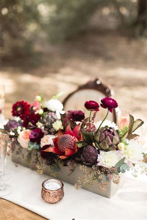30 Gorgeous Jewel Tone Wedding Florals Ideas Weddingomania