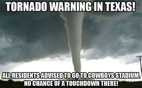 Tornado Warning In Texas Go To Cowboys Stadium Because There Is Never