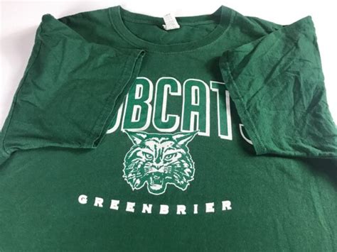 Greenbrier Bobcats T Shirt Mens Sz Ml Tennessee High School Student