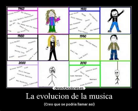 La Evolucion De La Musica Desmotivaciones