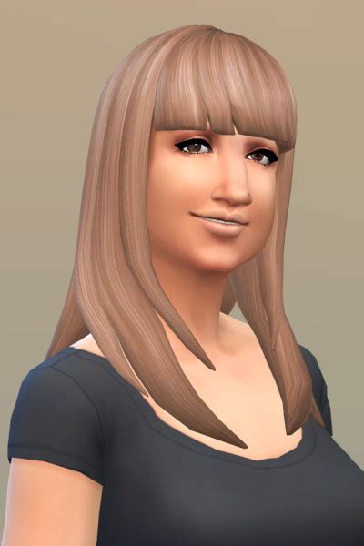 Sims Hairs Vicarious Living Long Straight Bangs 37412 Hot Sex Picture