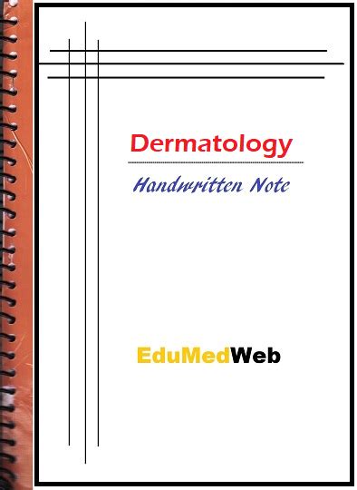 Dermatology Short Note Pdf Edumedweb