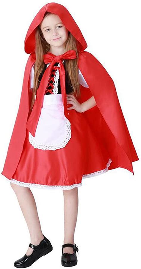 Jj Gogo Deluxe Girls Red Halloween Cosplay Costume Hooded