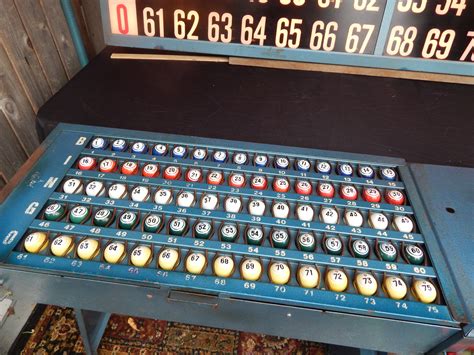 C 1965 Fully Functional Pro Bingo Machine Collectors Weekly