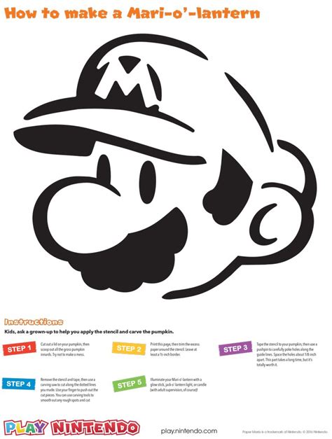 Mario Cut Out Templates