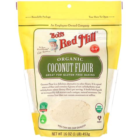 Check spelling or type a new query. Bob's Red Mill, 유기농 코코넛 가루, 글루텐 무함유, 453g(16oz) - iHerb