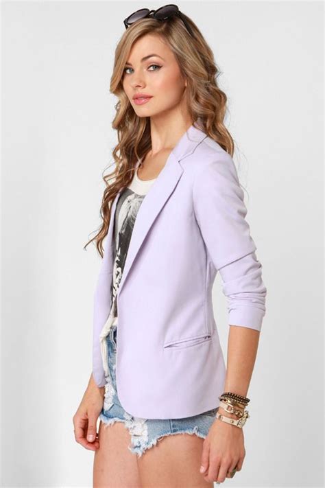 Lavender Blazer Office Outfits Work Outfits New Outfits Female