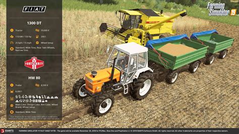 Farming Simulator 19 Fact Sheet 8 Fs19 Fs17 Ets 2 Mods
