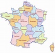 France state map - France states map (Western Europe - Europe)