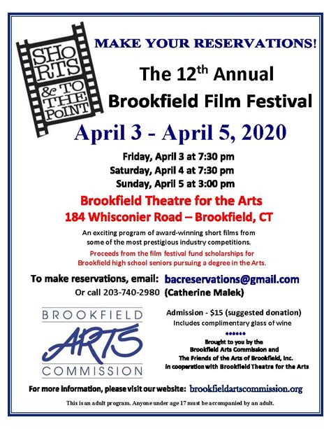 12th Annual Brookfield Film Festival Brookfield