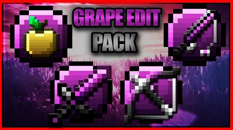 Minecraft Pvp Texture Pack L Grape Pack By Ispartkon Edit By Minecrqft