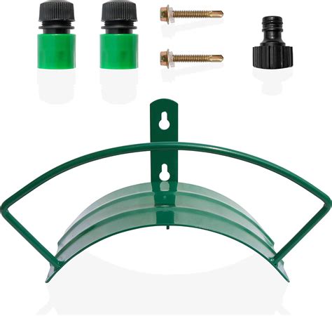 Patsonᵀᴹ Garden Hose Hanger With Wall Mounting Attachments Powder