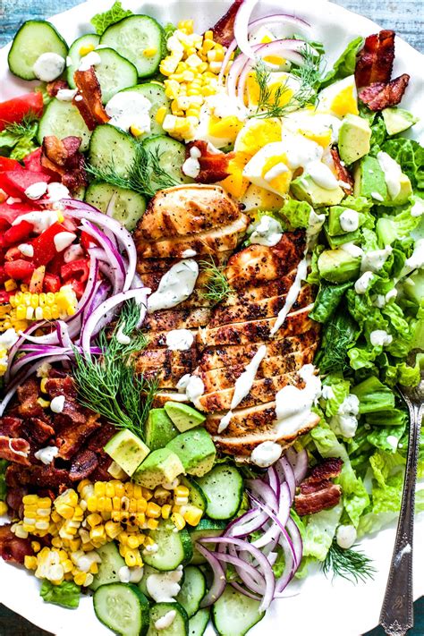 The Best Grilled Chicken Cobb Salad — My Diary Of Us Chopped Salad