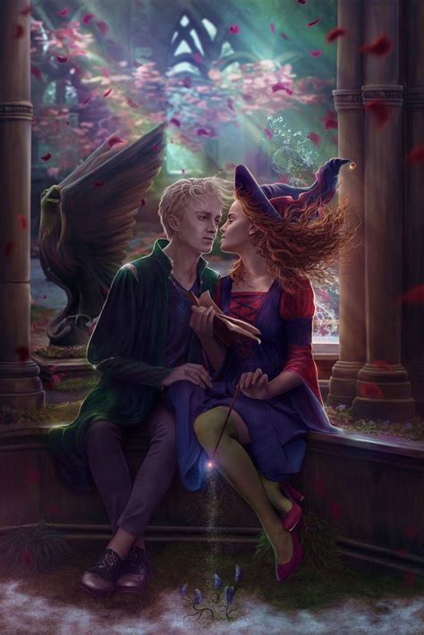 Magic Love Dramione Fan Art Draco And Hermione Harry Potter Fan Art