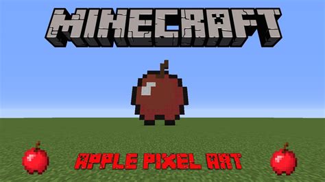 Minecraft Apple Pixel Art Youtube