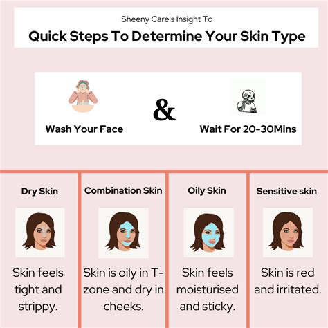 Skin Type Illustration Combination Skin Routine Skin Types Chart