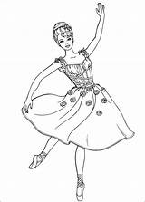 Barbie Dancing Coloring Pages Game Print Play sketch template