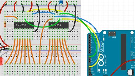 74hc595 Circuit Diagram Arduino
