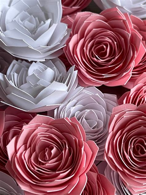 3d Rolled Flowers For Cricut Svg Png Instant Download Etsy Uk