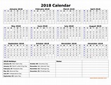 2018 Printable Calendar One Page - All You Need Infos
