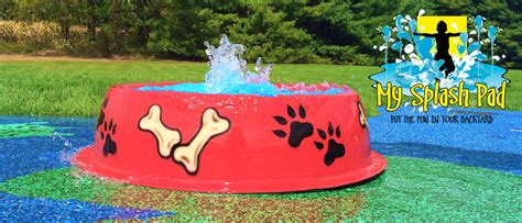 My Splash Pad Dog Bowl Water Play Features Dog Water Park Splash Pad