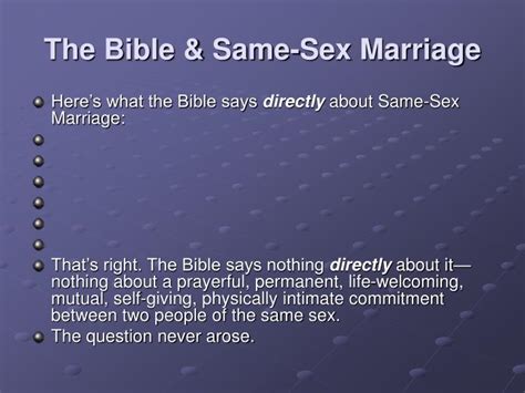 Ppt The Bible And Same Sex Marriage Powerpoint Presentation Free