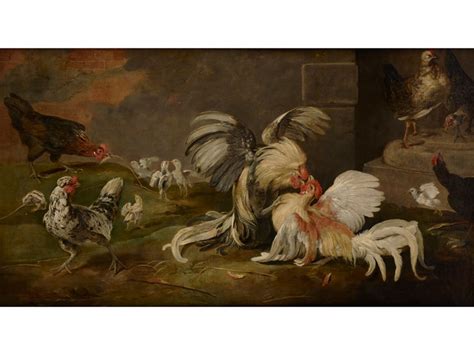 Frans Snyders A Cock Fight In A Poultry Yard Mutualart