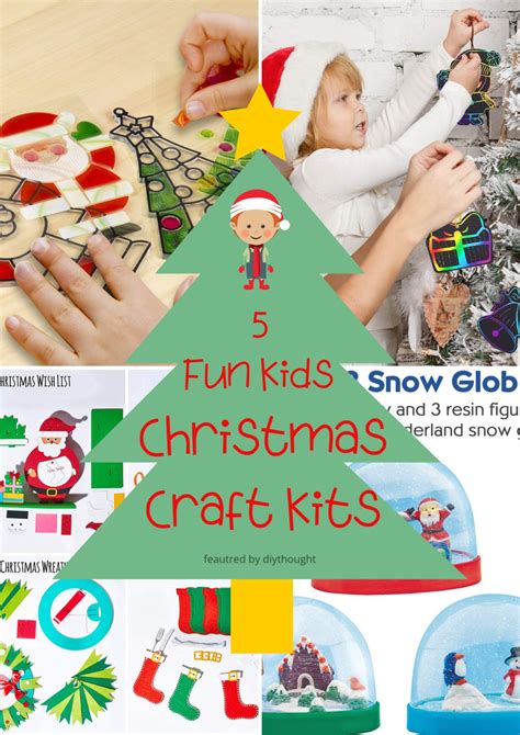 5 Fun Kids Christmas Craft Kits Diy Thought