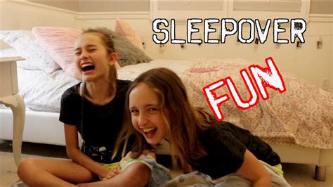 lia and ella s awesome sleepover youtube