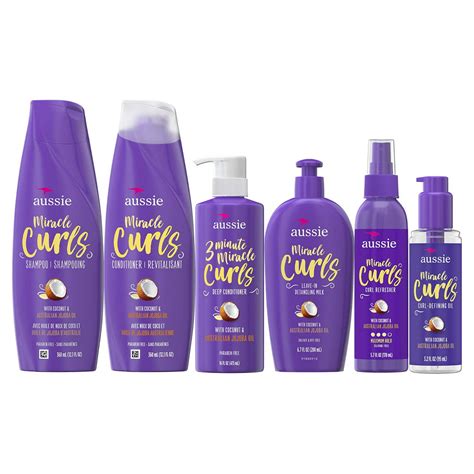 Aussie Aussie Miracle Curls Collection Shampoo Conditioner Deep Conditioner Spray Gel