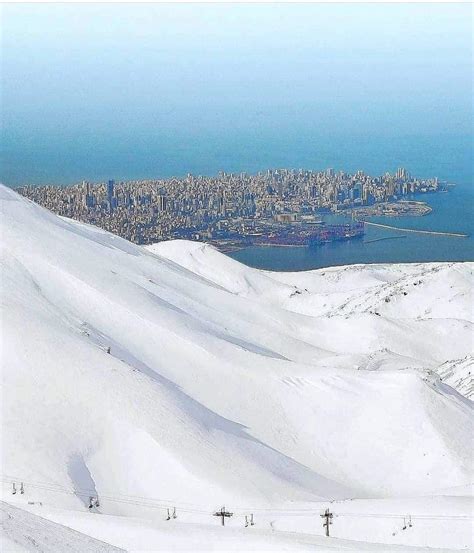 People In Lebanon Are Still Enjoying Snow Skiing In June Video